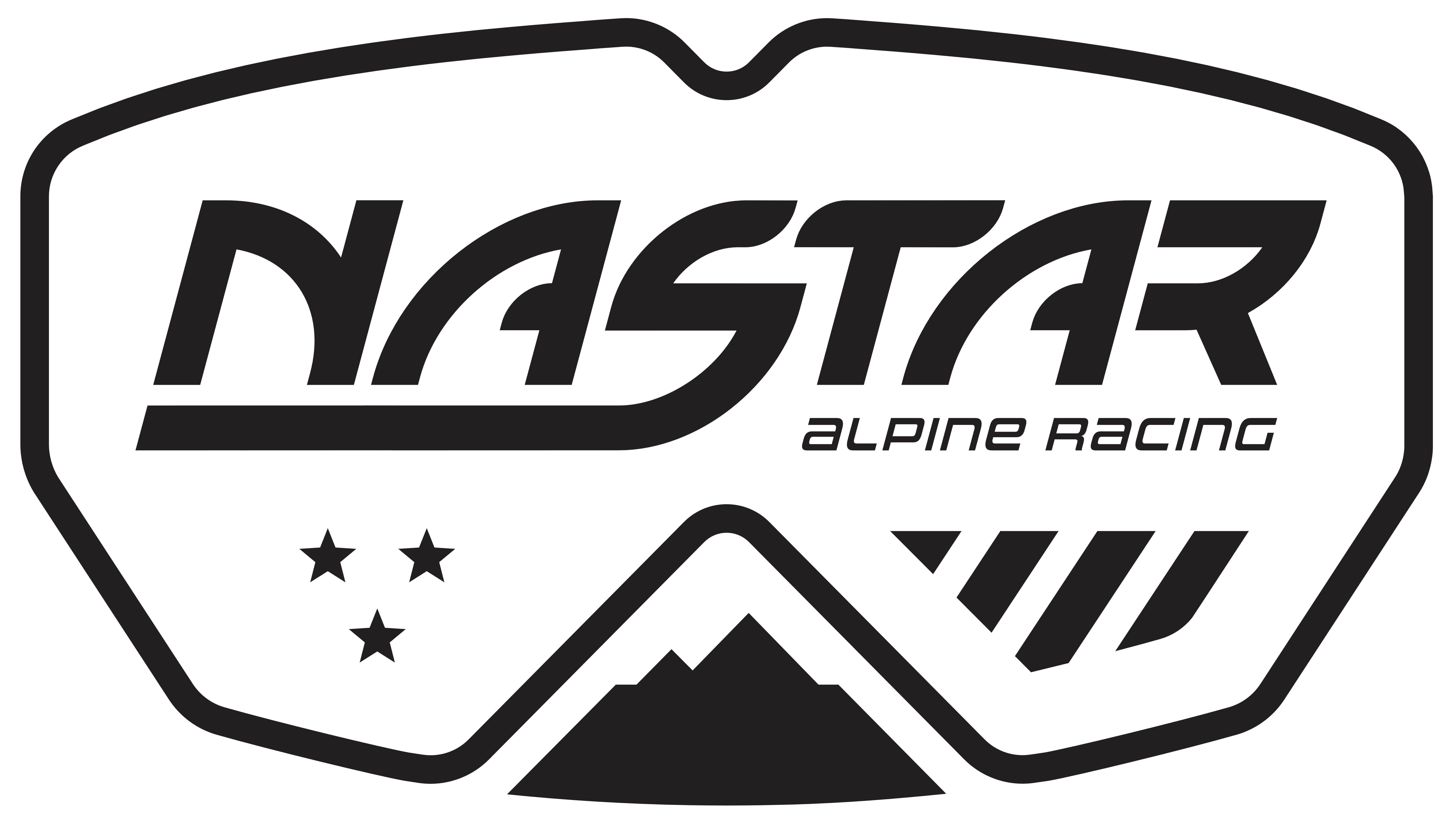 NASTAR Logo – Black Outlined