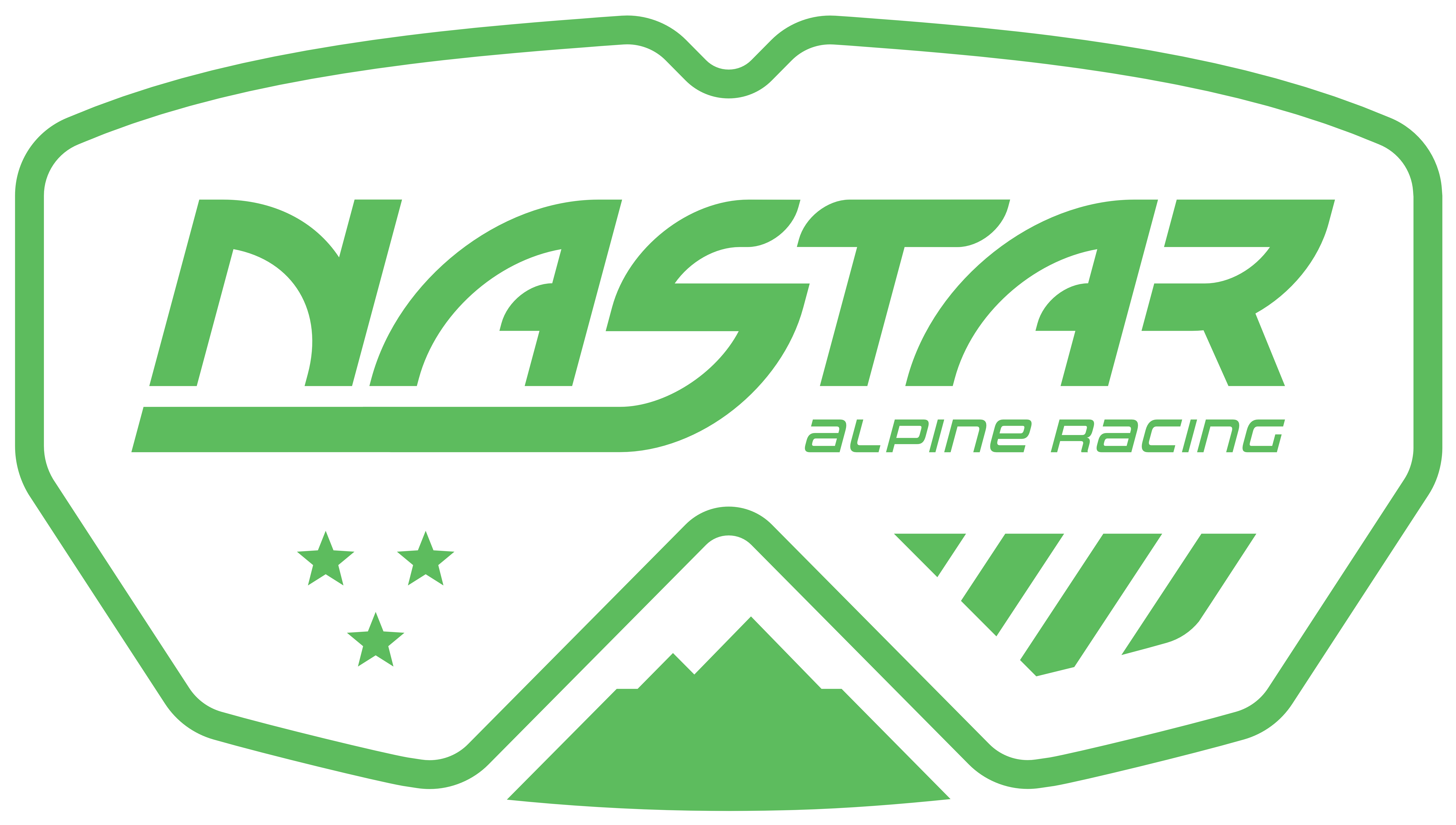 NASTAR Logo – Green Outlined