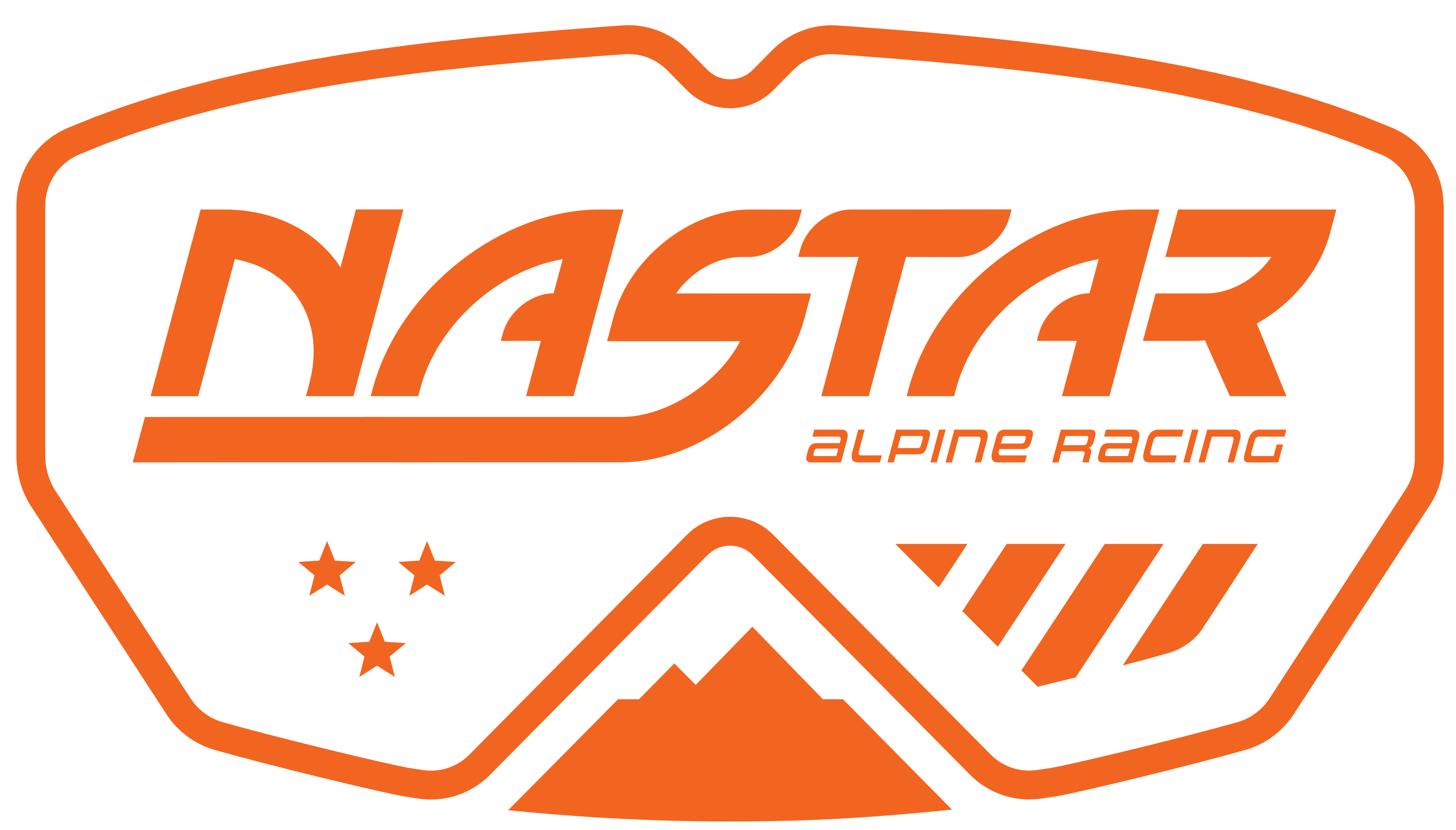 NASTAR Logo – Orange Outlined
